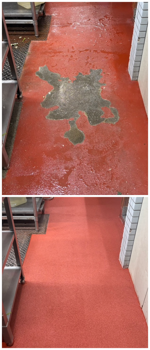 飲食店防滑工事、施工事例のご紹介