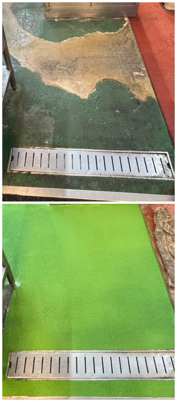 飲食店防滑工事、施工事例のご紹介